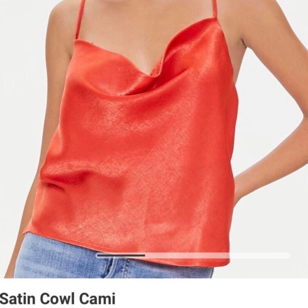 Forever 21 Satin Cowl Cami, NWT, Small